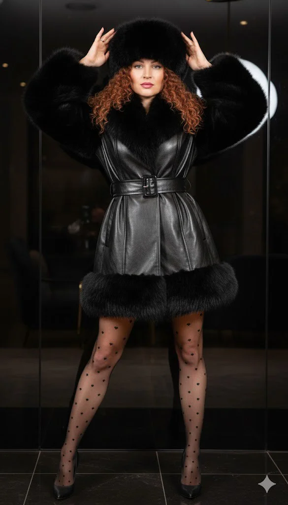 Зимняя роскошь в черном