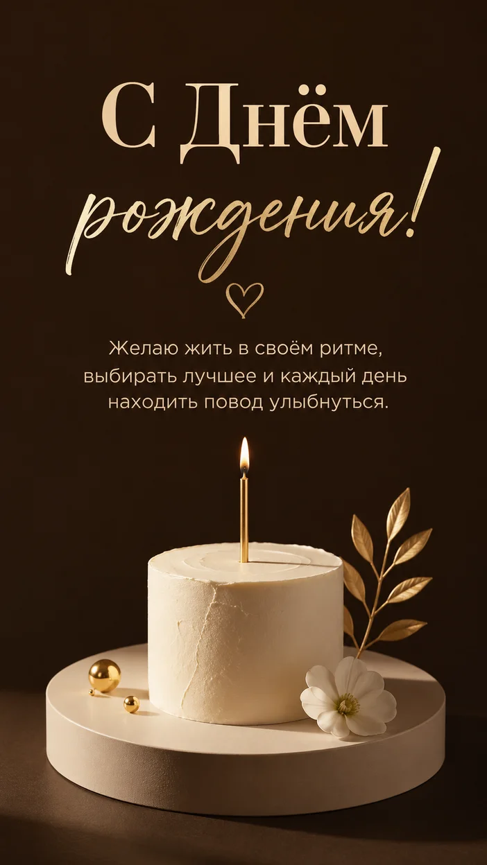 Фотосессия открытки ко дню рождения в шоколадной эстетике
