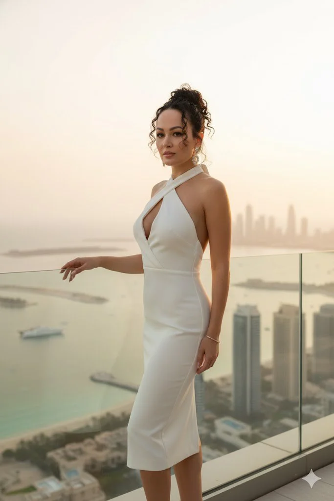 Закат в Дубае: терраса у моря