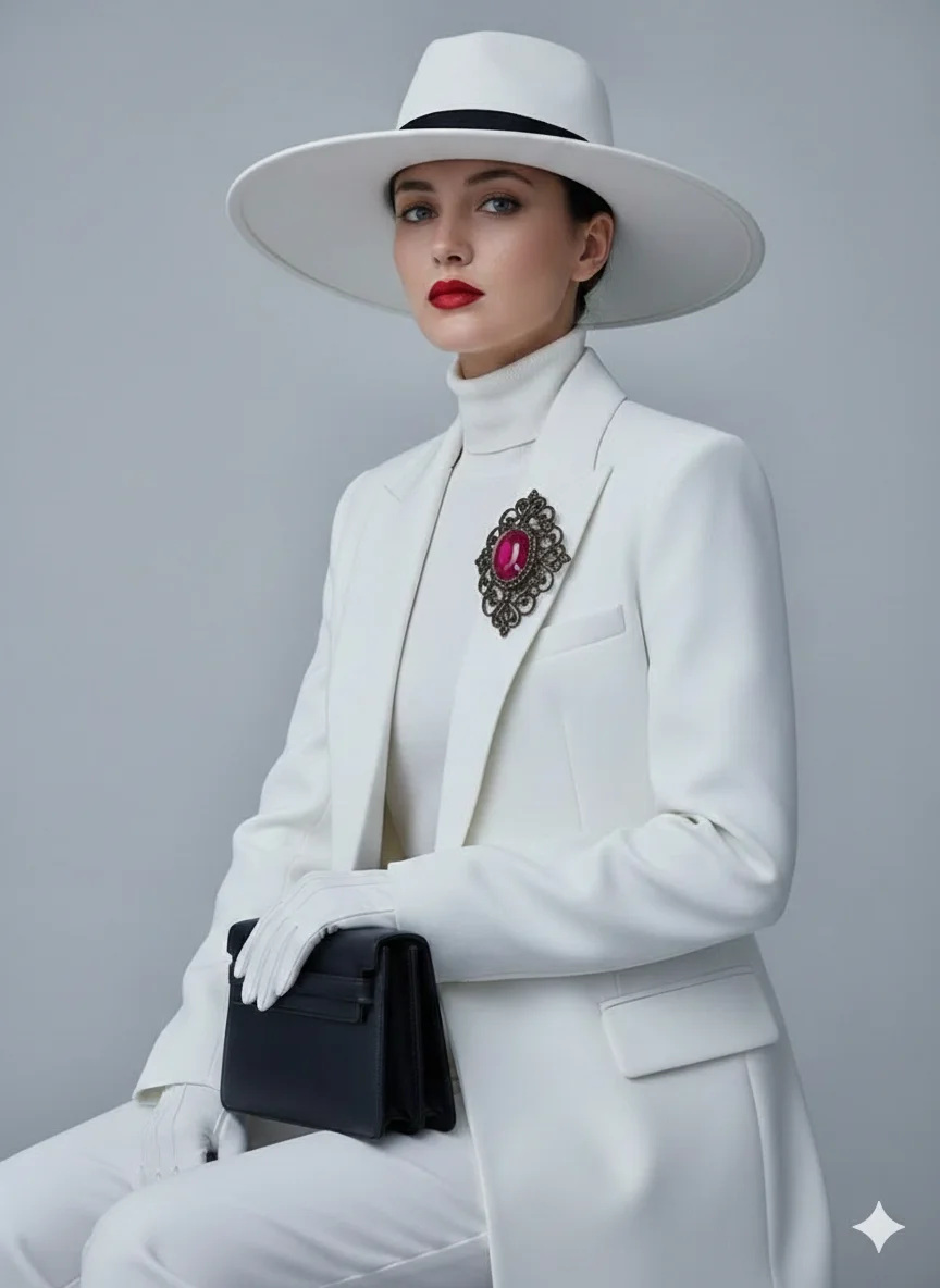 Сцена для продажи - Броши (студийная fashion-съёмка в стиле luxury editorial.) 