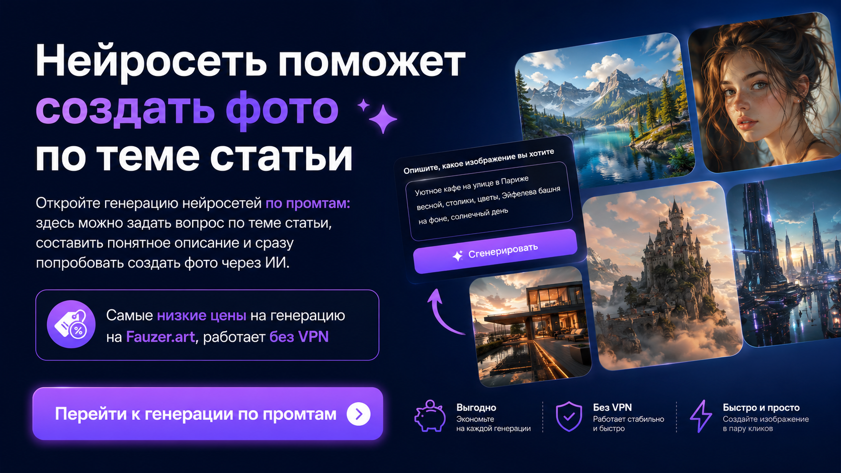 Генерация нейросетей по промтам