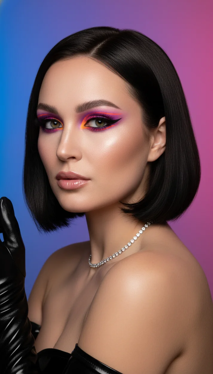  НЕОНОВЫЙ ФЭШН-БЬЮТИ С ТРОЙНЫМИ ГРАФИЧЕСКИМИ СТРЕЛКАМИ