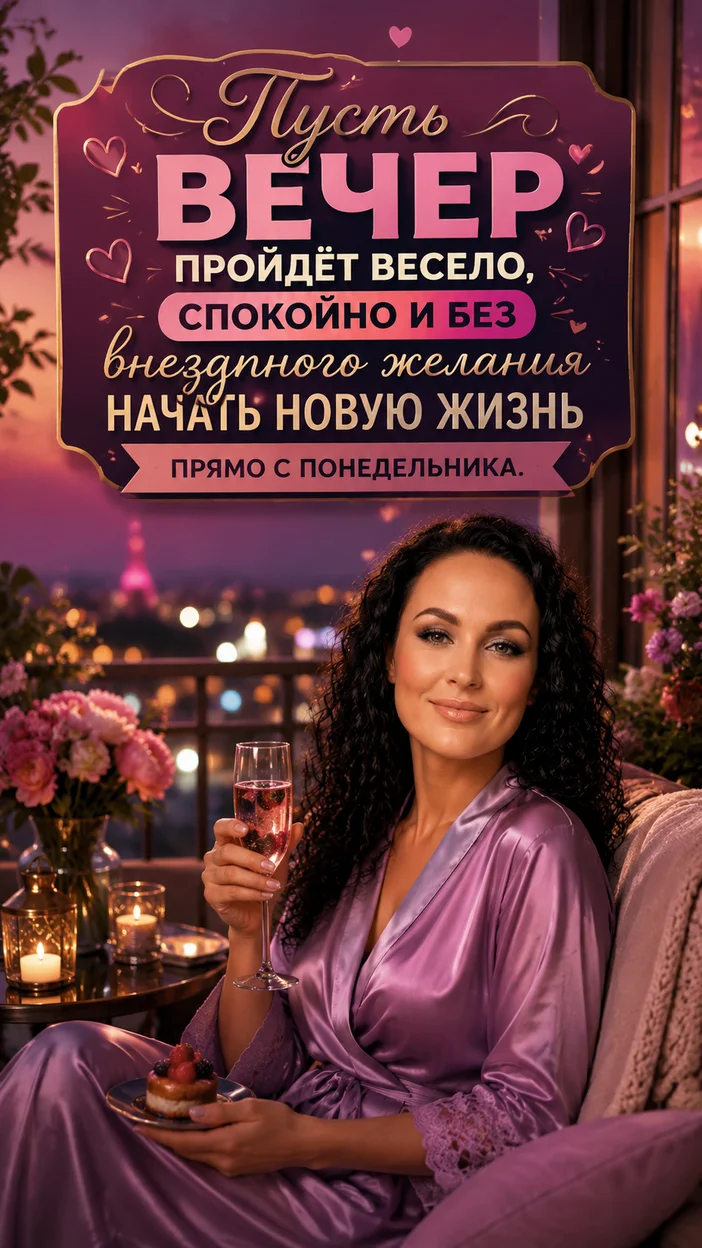 Фотооткрытка для любимой с пожеланием 