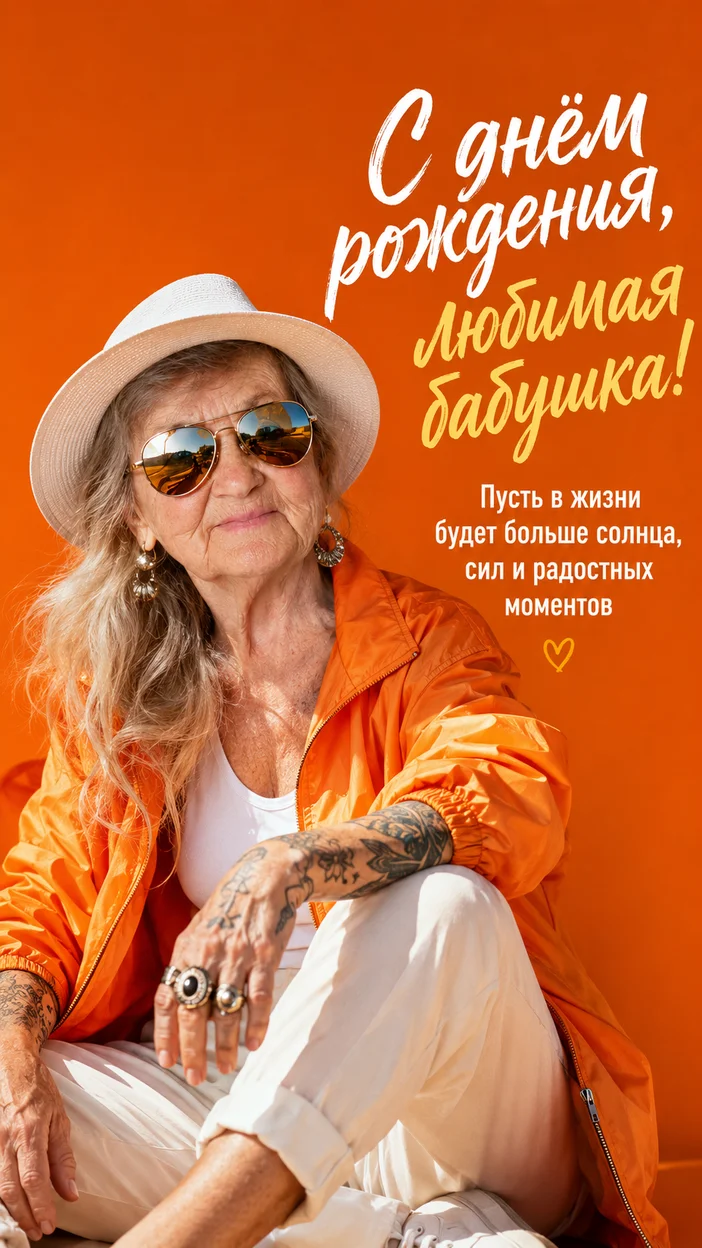 Фотосессия городская  портрет бабушки на день рождения  