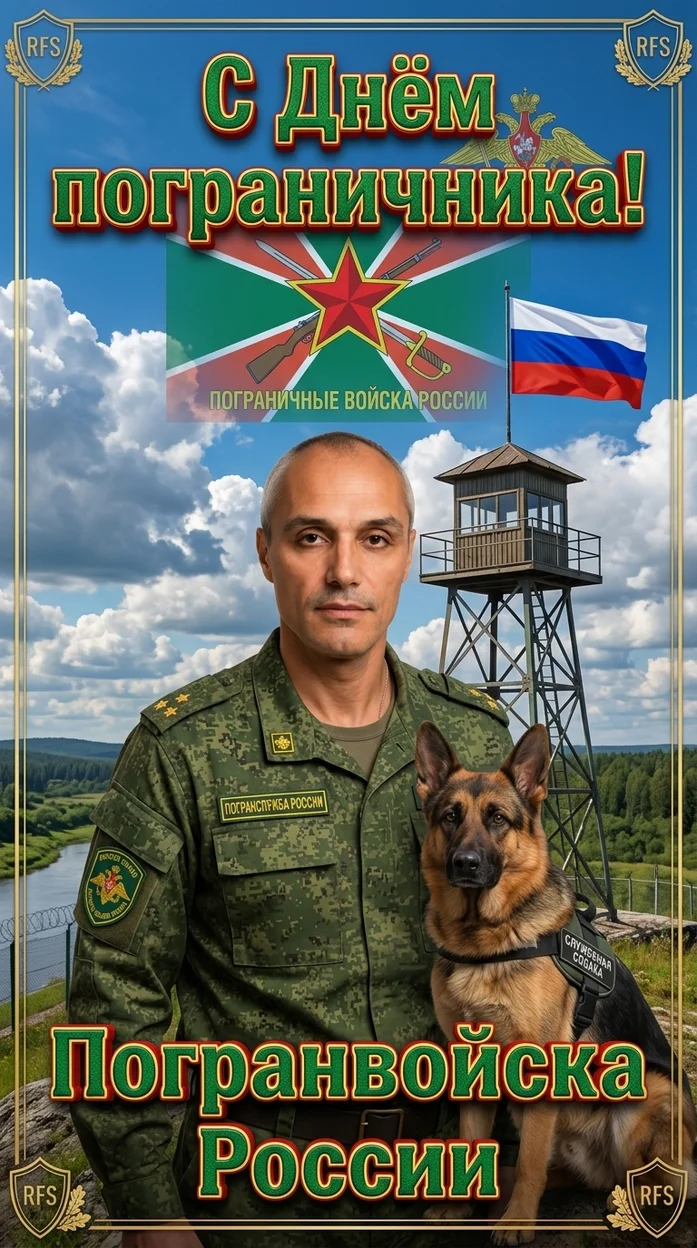 фото постер ко Дню пограничника