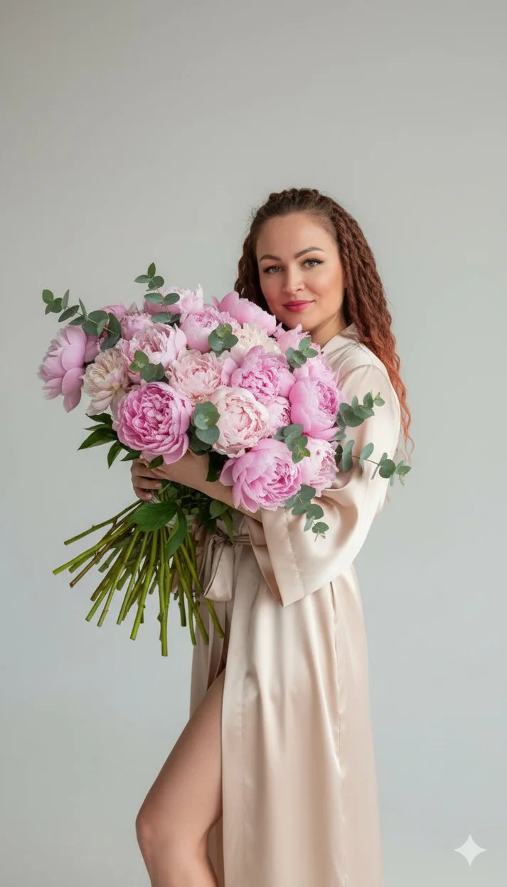 ИИ-фотосессия — Пионовое утро
