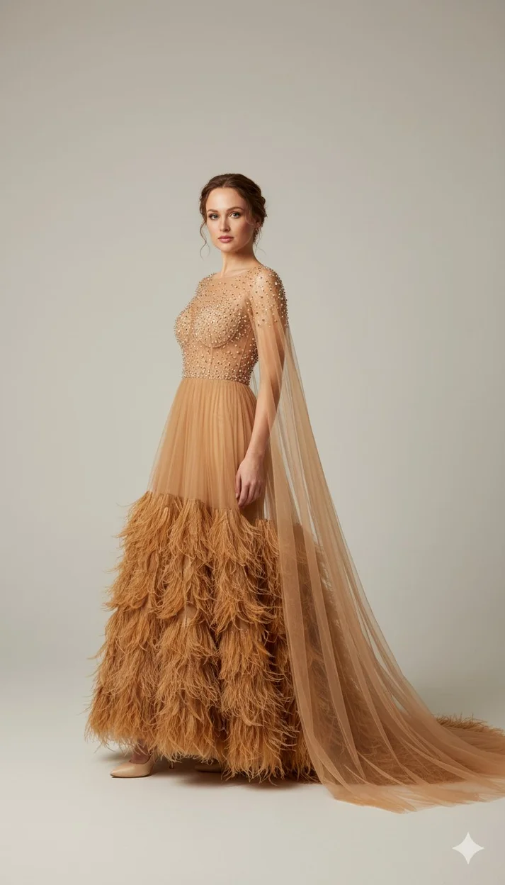 ИИ-фотосессия — Золотое сияние Haute Couture