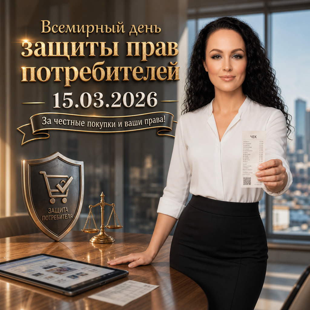 Всемирный день защиты прав потребителей — 15.03.2026 — деловая поздравительная открытка