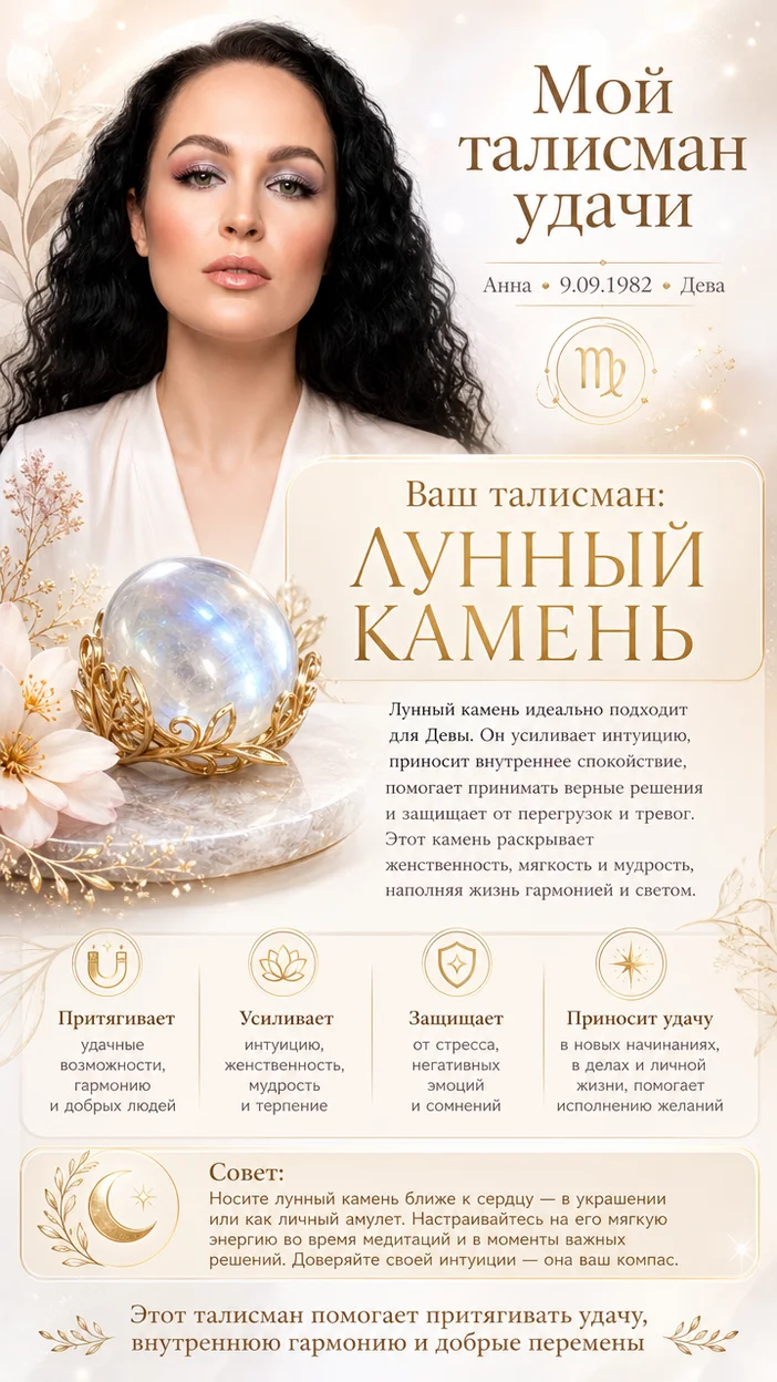 «Мой талисман удачи» с нейросетью 
