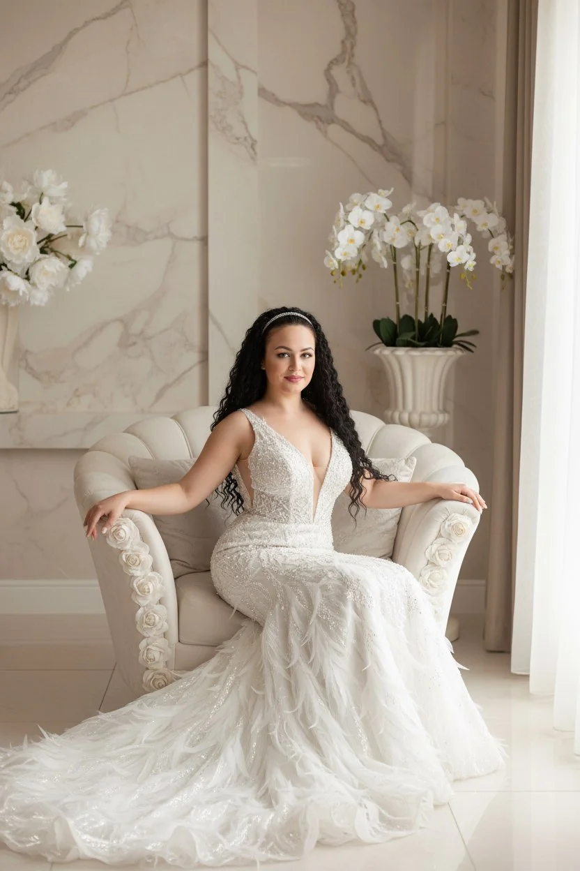 Рождение Венеры: белые розы