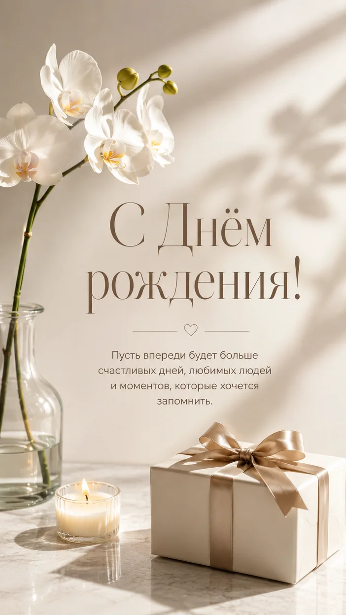 Фотосессия открыток ко дню рождения в премиальном минимализме