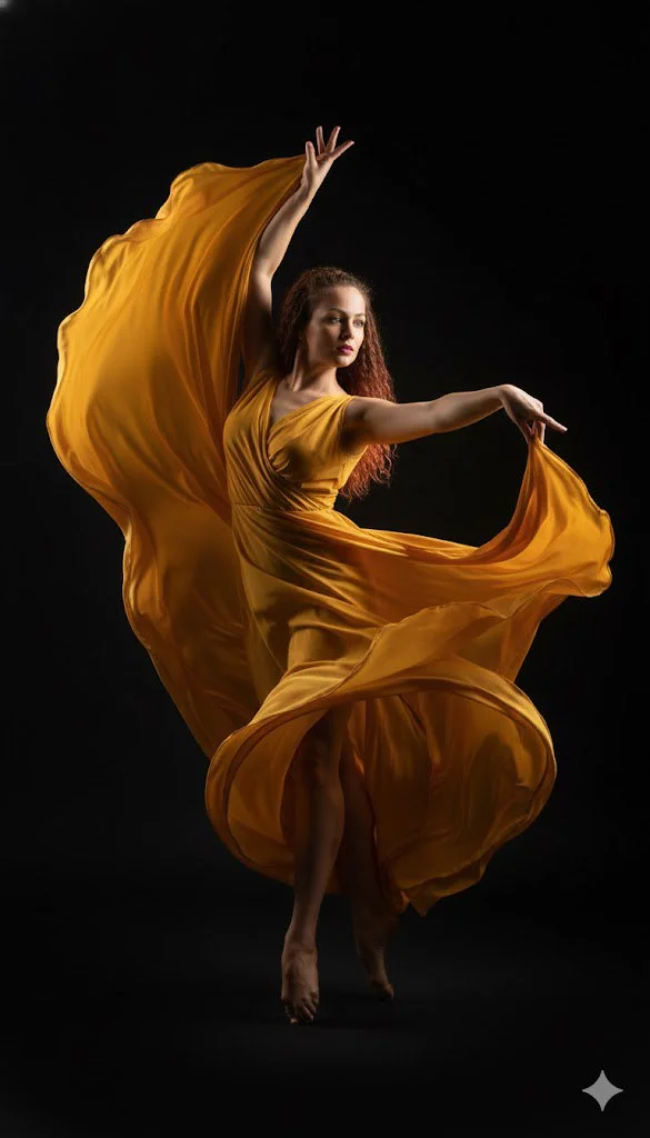 Золотой вихрь: танец пламени