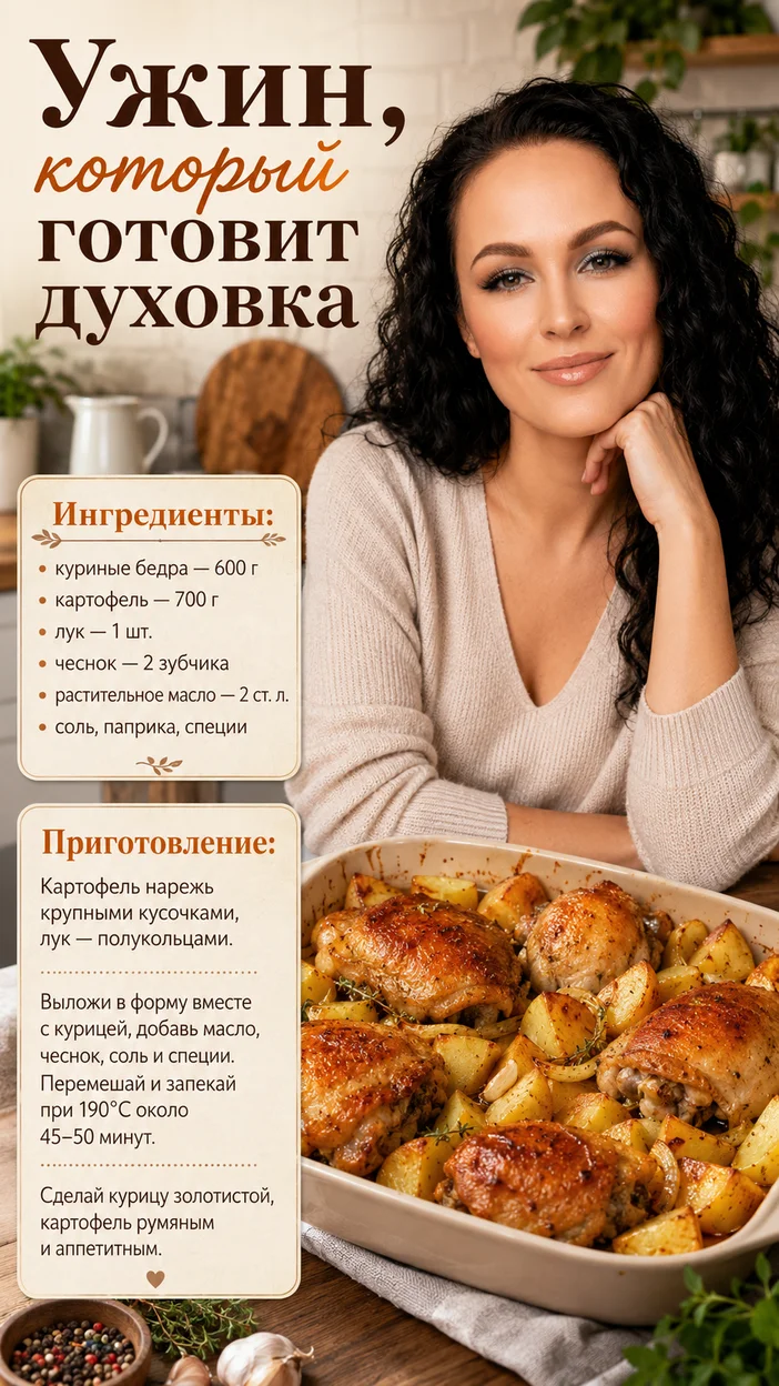 Фотосессия ужинов из духовки