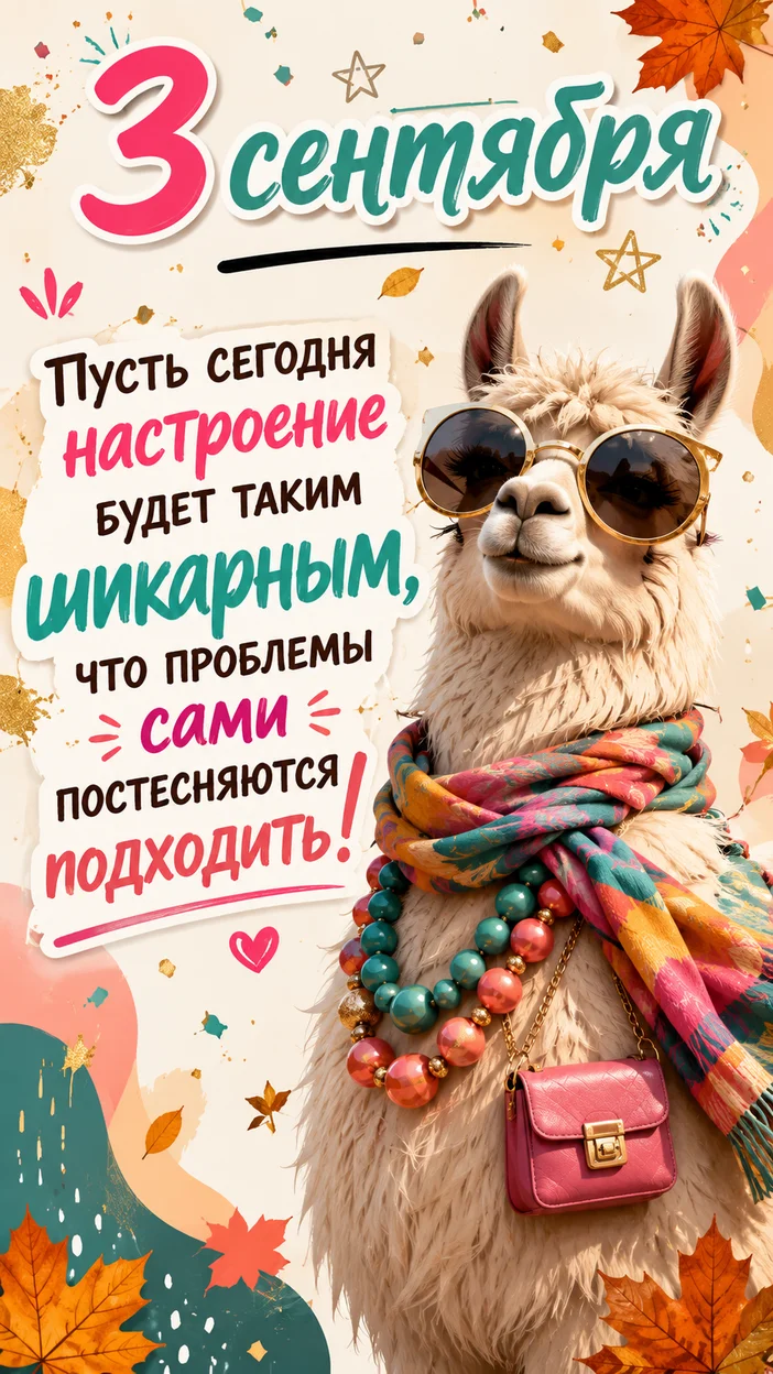 Фотосессия ламы в очках