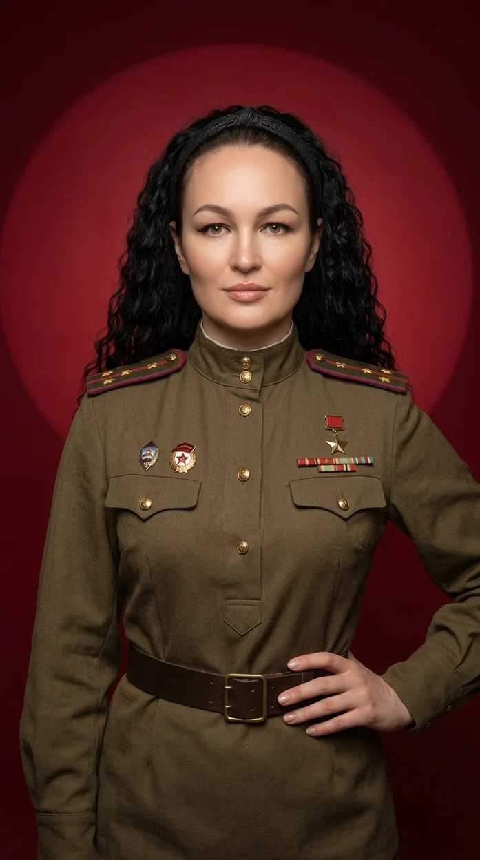  Студийный портрет человека  на 9 мая 