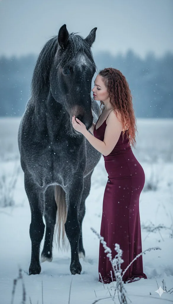 Бордо на снегу