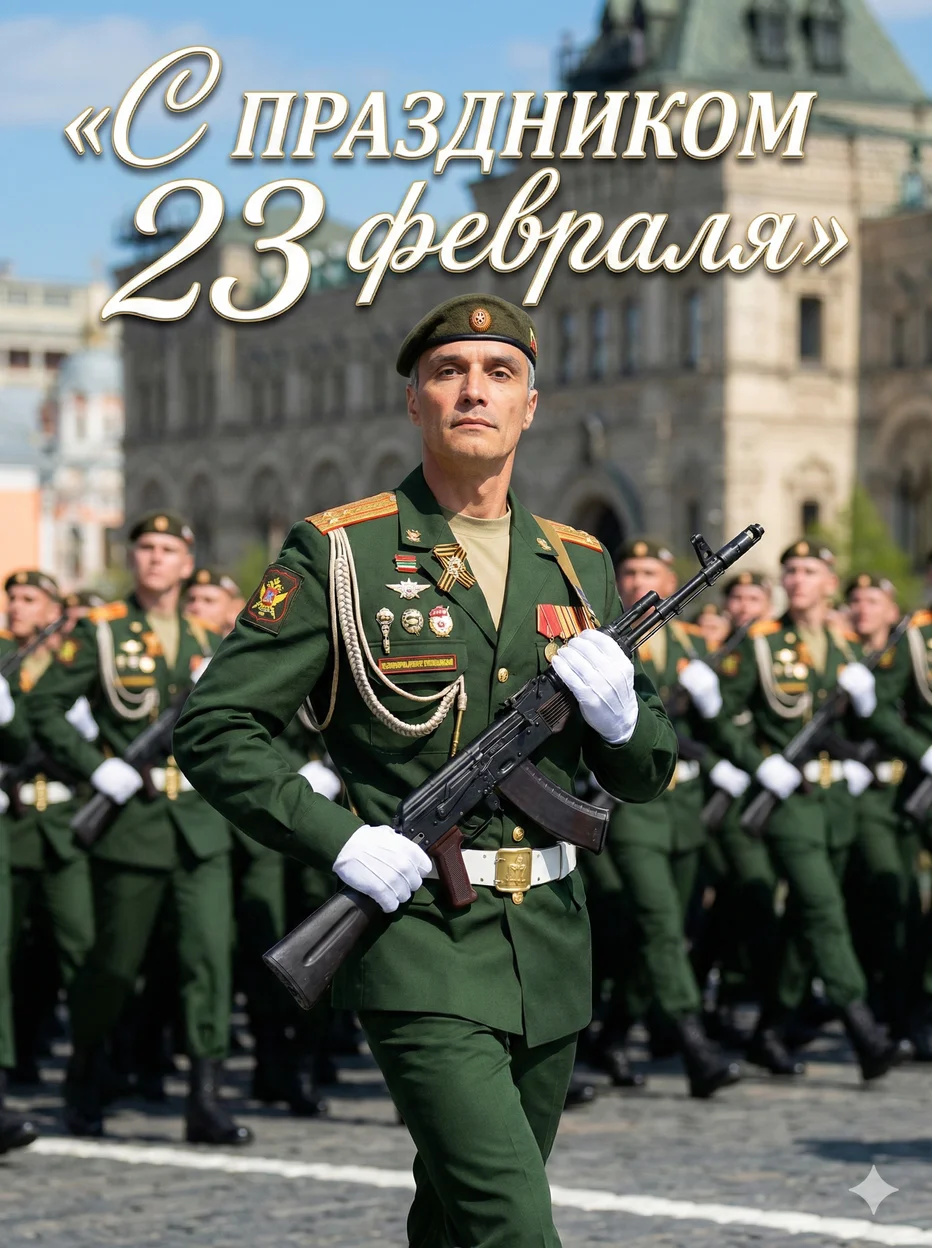ИИ-фотосессия — На параде