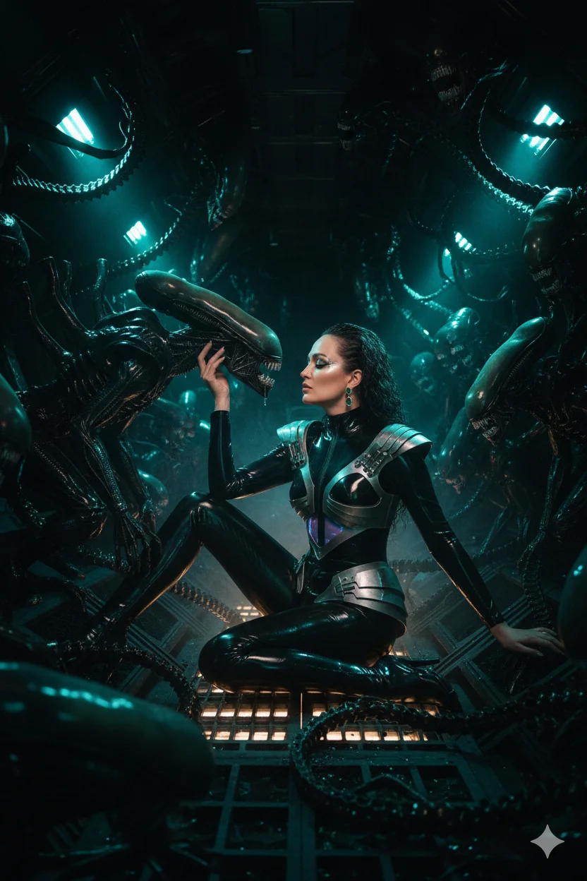 Высокая мода в космосе:  в духе фильма "Чужой"