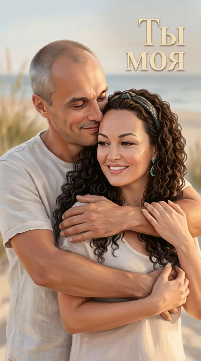 Ты моя - иллюстрация с вашими фотками мужчина и женщина 