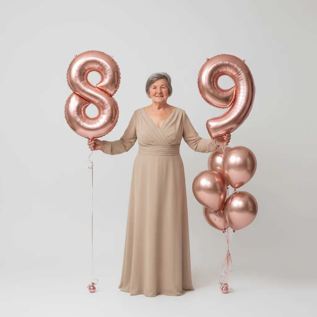 ИИ фото для бабушки на день рождения - меняйте дату 