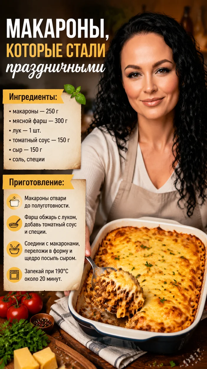 Фотосессия запечённых макарон