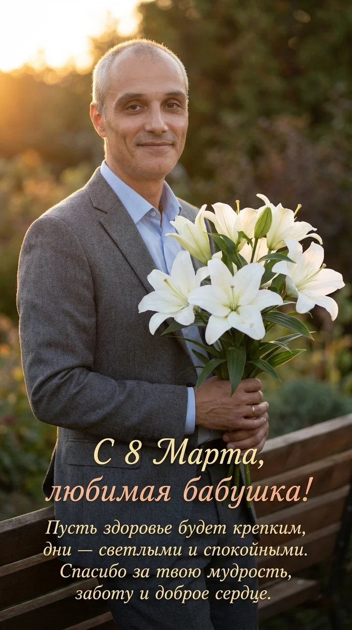 С 8 Марта, любимая бабушка!