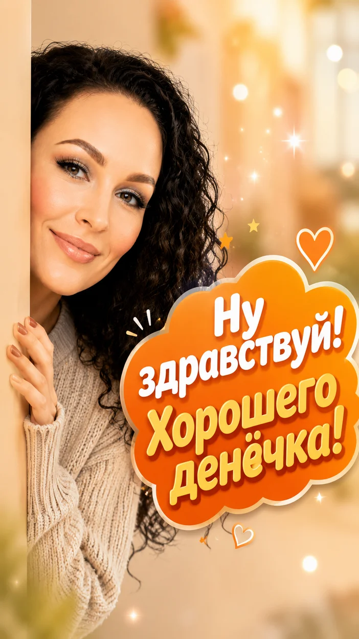 Фотооткрытка для всех с поздравлением "Ну здравствуй! Хорошего денёчка!"