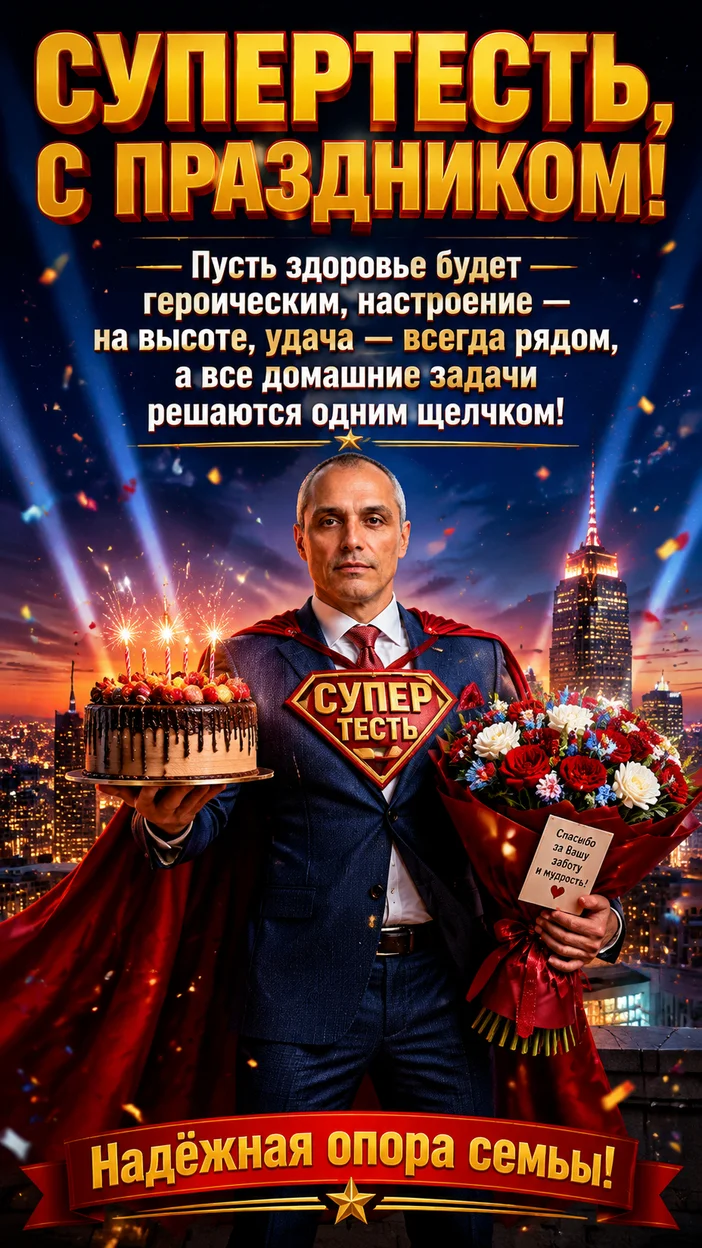 Фотосессия тестя-супергероя
