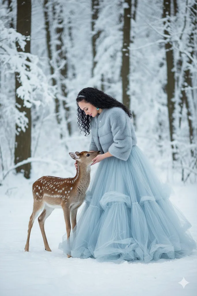 Лесная нимфа: встреча с олененком