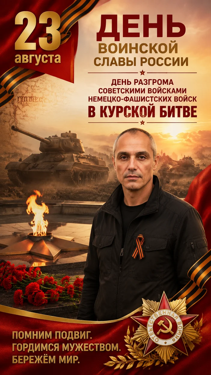 Открытка Курская битва 23 августа