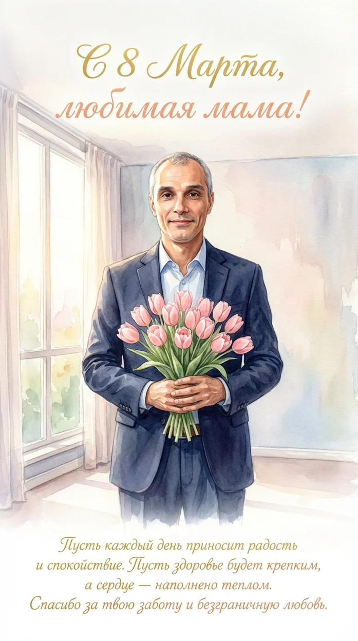 С 8 Марта, любимая мама!