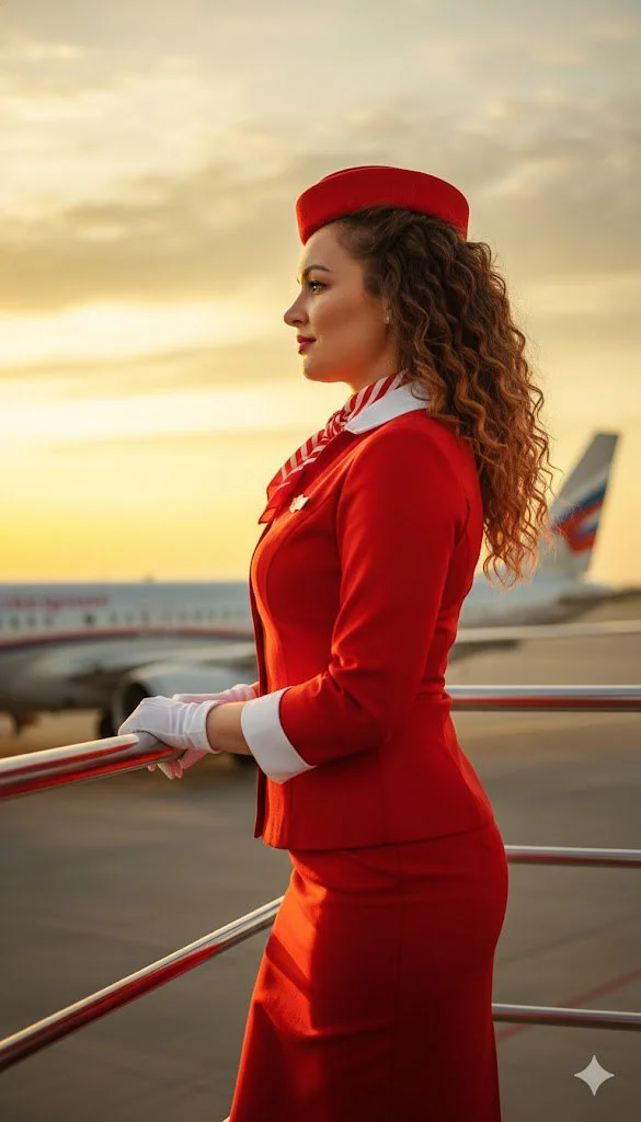 Закат в аэропорту