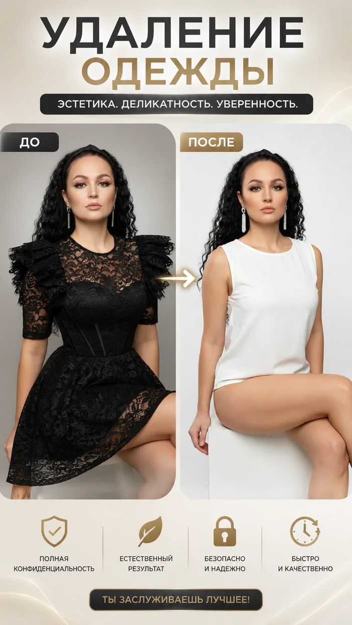 Удаление одежды с фото 