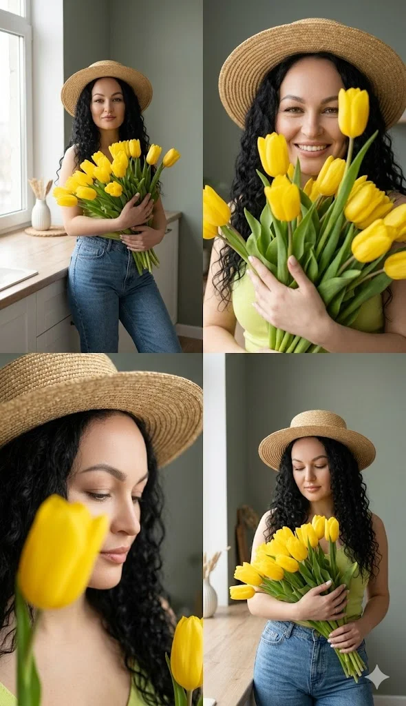 Коллаж Весенний тюльпановый lifestyle 