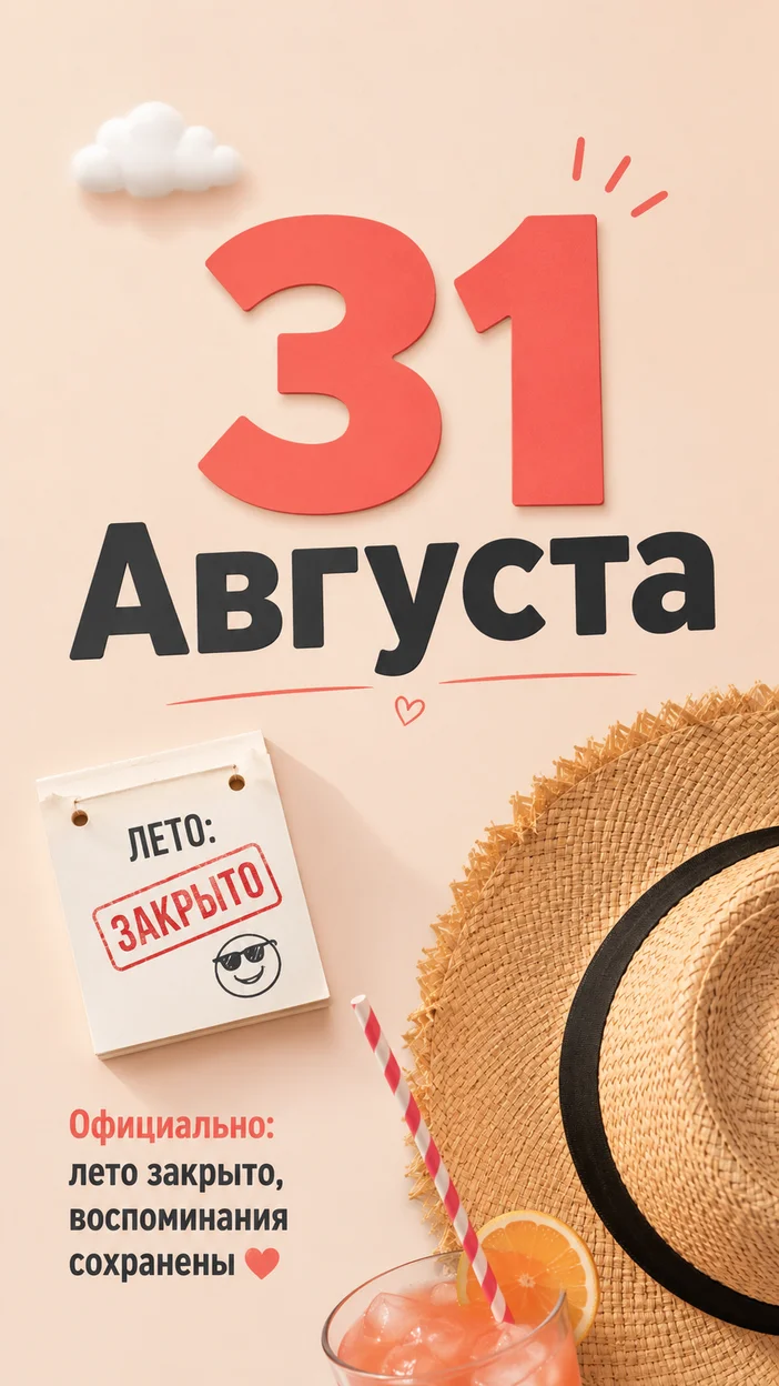 Музыкальная открытка на 31 августа  бепслатно