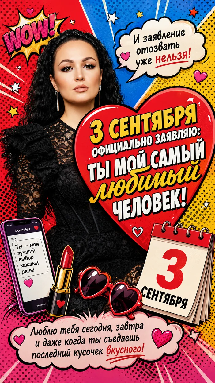 Фотосессия поп-арта к 3 сентября