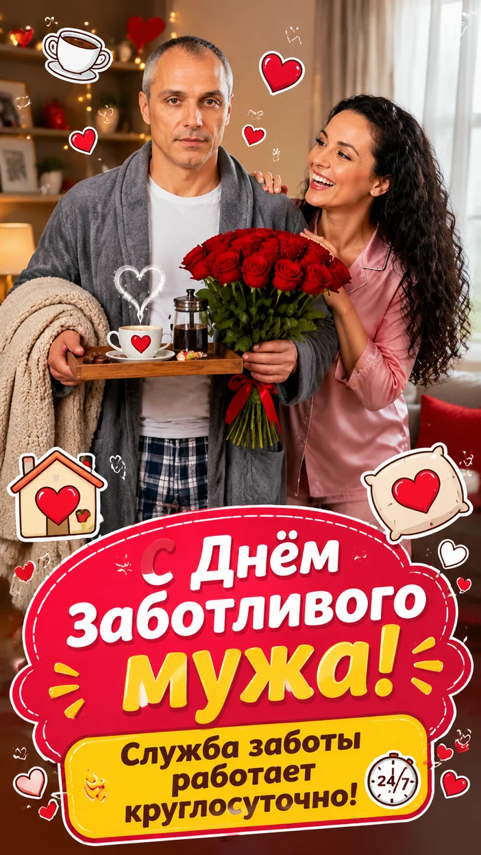 Фотооткрытка «Служба заботы 24/7»