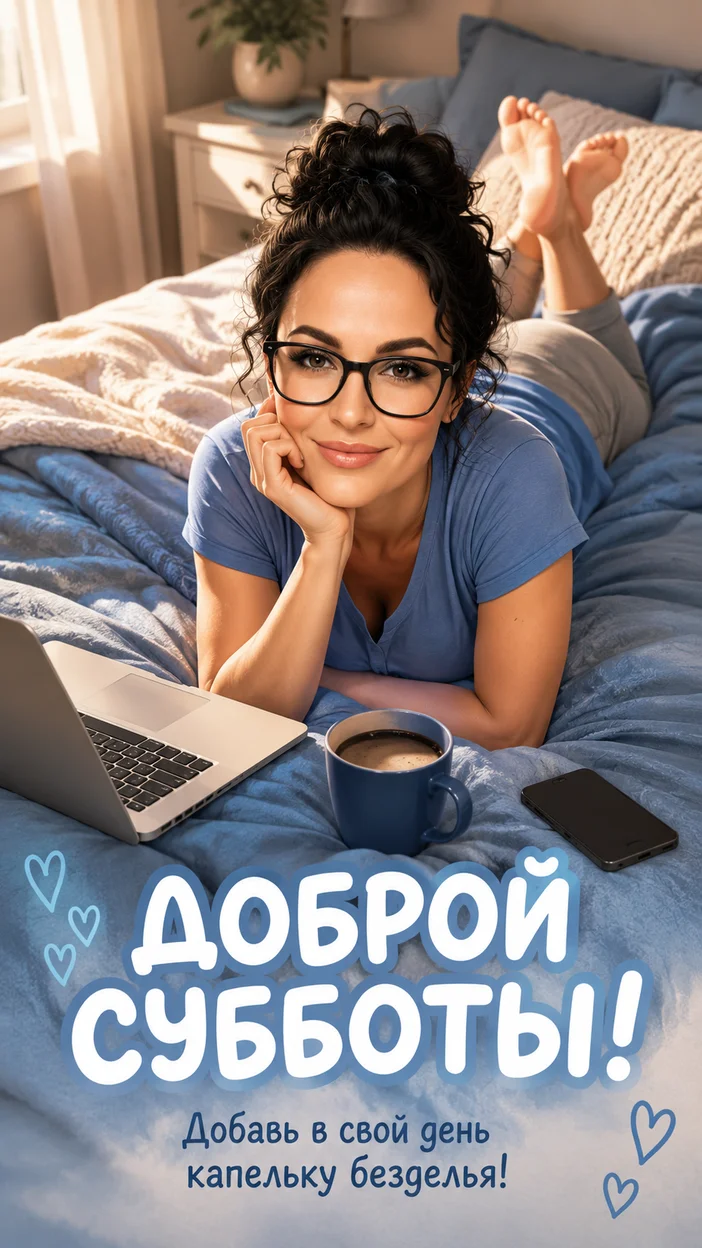 Фотооткрытка для неё с пожеланием "ДОБРОЙ СУББОТЫ!"