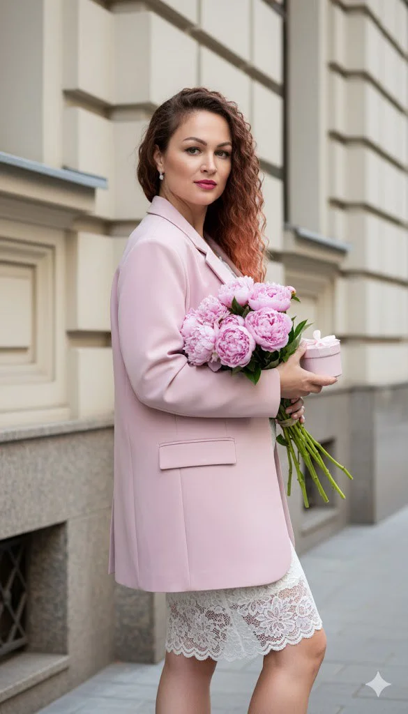 Романтичный стрит-стайл: кружево и твид