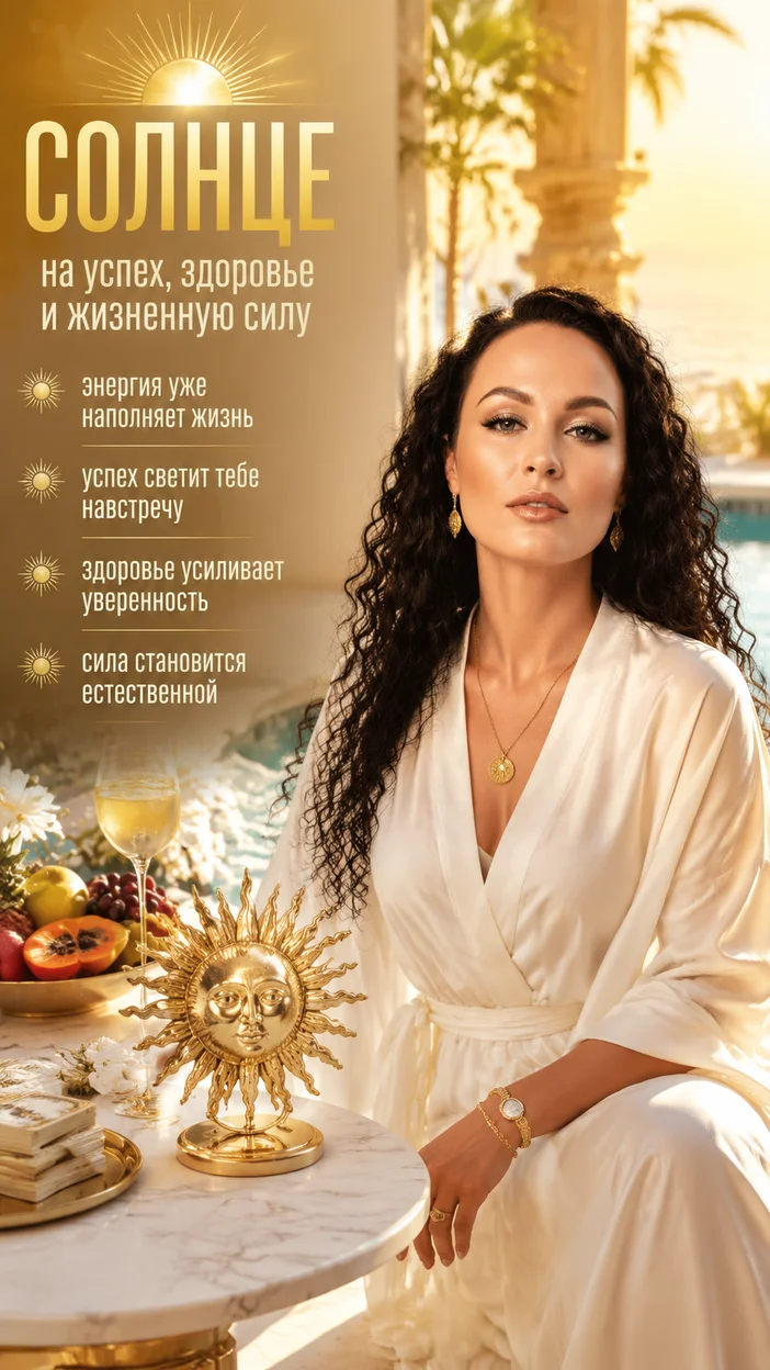 Солнце — на успех, здоровье и жизненную силу