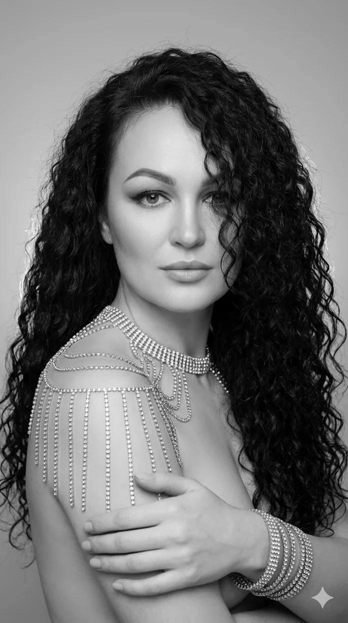 ЧБ портрет женский 