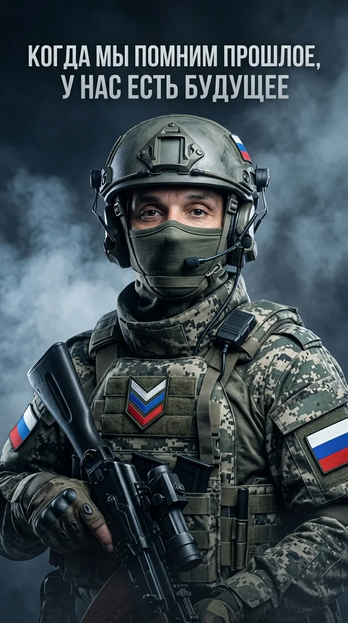 патриотический военный постер СВО 