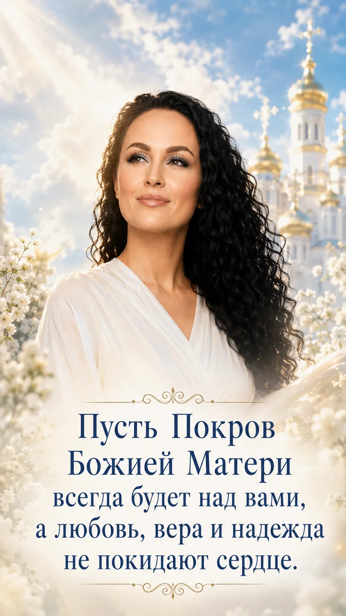Фотооткрытка с небесным светом