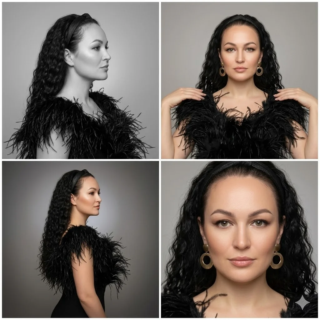 ИИ-фотосессия — Коллаж из 4 портретов