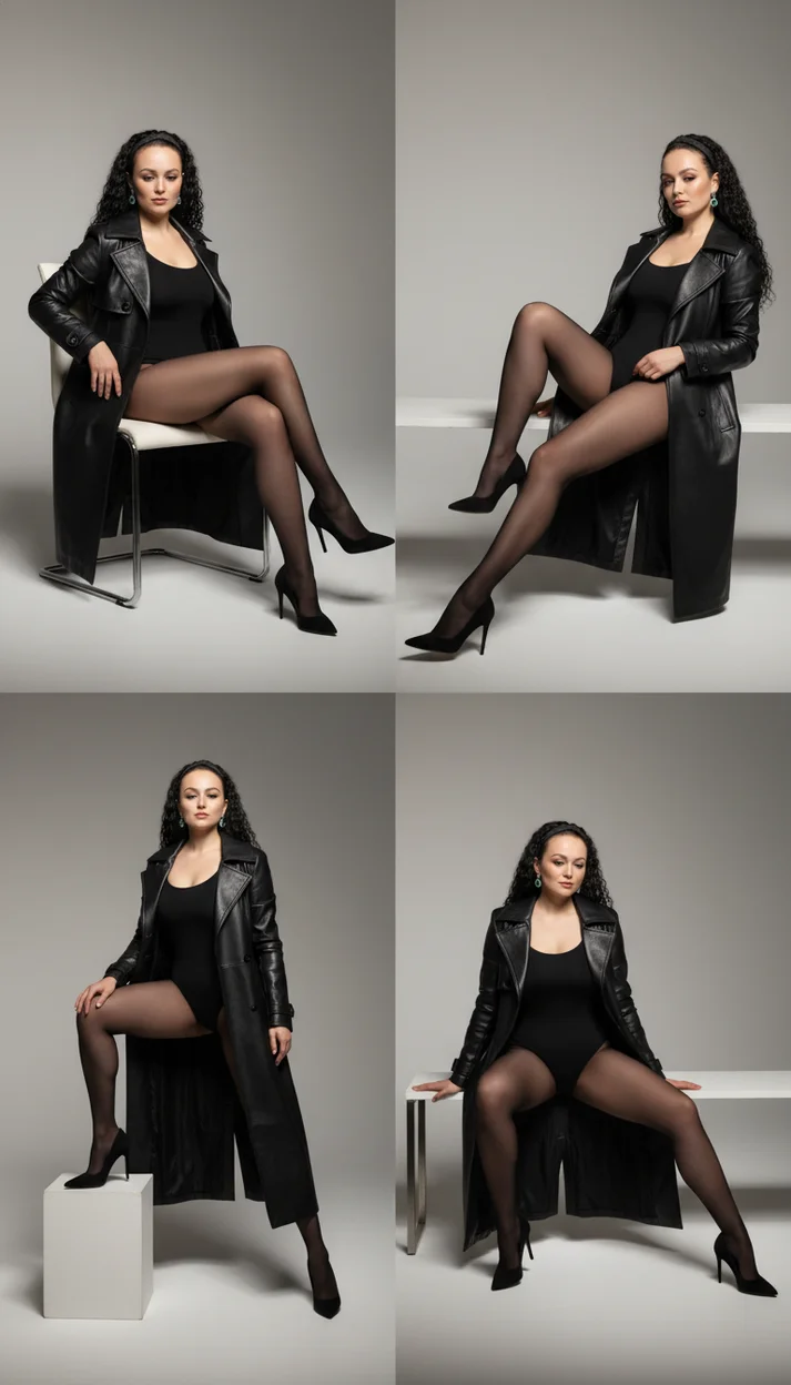  модный глянцевый коллаж из 4 кадров (2x2 grid), в стиле luxury fashion editorial,