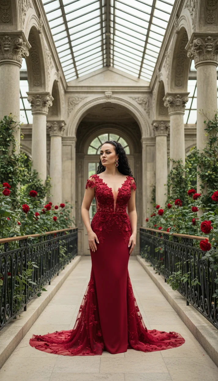 изысканная галерея зимнего сада с высоким стеклянным сводом