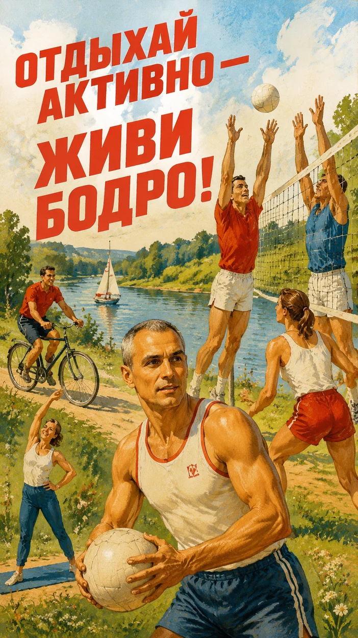 Советские плакаты про физкультуру — как в СССР популяризировали спорт и здоровый образ жизни