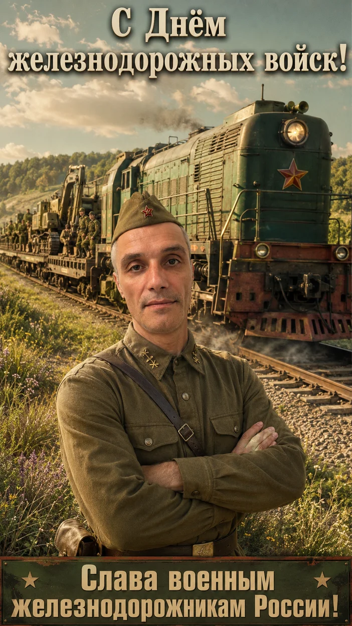 Фотосессия винтажный поезд с техникой