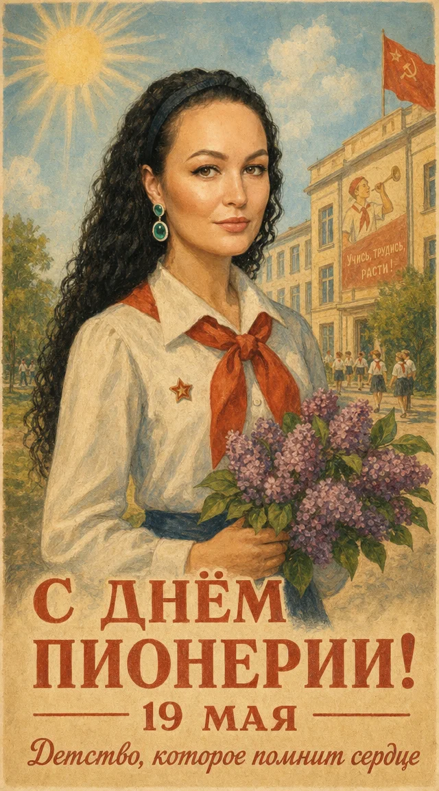  Тёплая советская открытка в стиле СССР 70-х годов