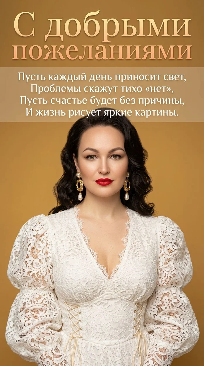 Открытка с пожеланием и вашим фото св стихах 